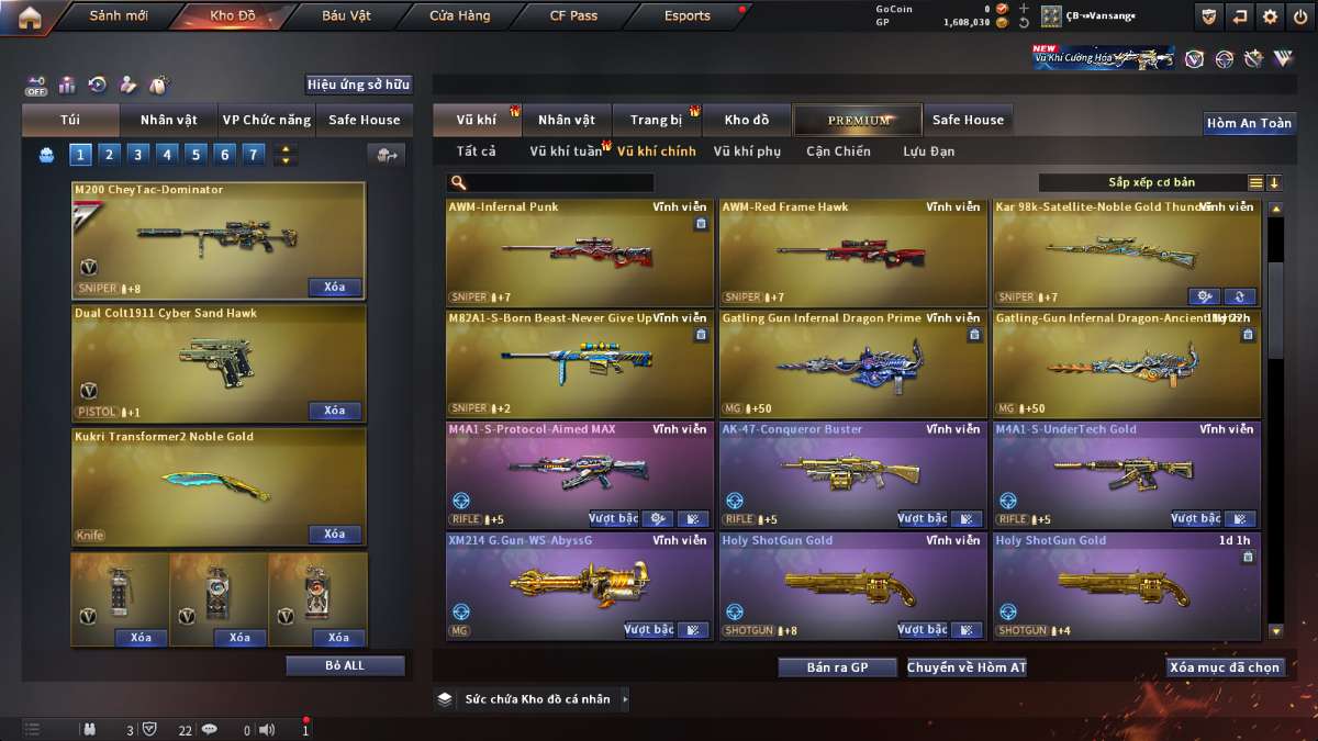 shop acc cf uy tin gia re